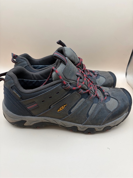 Keen Other - KEEN Men's Size 10.5 Gray and Red Lace-Up Hiking Boots